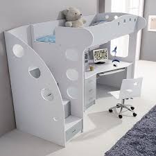 Lit Combine Avec Bureau Et Armoire Bulle Lit Bureau Enfant Lit Mezzanine Enfant Lit Bureau