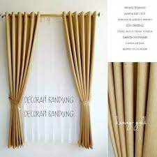 Padahal, gorden punya banyak fungsi yang cukup penting dalam sebuah rumah. Jual Gorden Hordeng Blackout Polos Gorden Jendela Pintu Rumah Kuning Gold Kab Bandung Air Blinds Indonesia Tokopedia