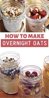 Overnight Oats In 2020 Overnight Oats Recipe Healthy Oat Recipes Healthy Overnight Oats Healthy Easy