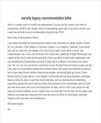 7 Sample Sorority Recommendation Letter Free Sample Example Format Download Sorority Recommendation Letter Letter Of Recommendation Letter Templates