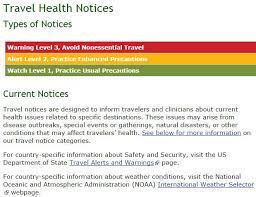 Check Health Notices Before Traveling Abrade Http Wwwnc Cdc Gov Travel Notices Travel Health Travel Tips Health