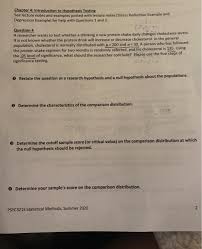 What you predict the effect will be. Chapter 4 Introduction To Hypothesis Testing See Chegg Com