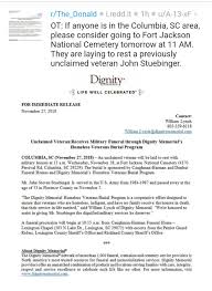 South Carolina Vet To Be Laid To Rest With No Family Please Share Asap National Cemetery Life South Carolina