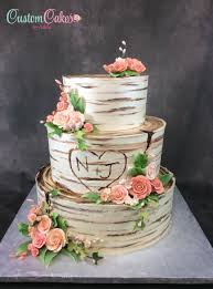 Buttercream Birch Tree Wedding Cake Tutorial Birch Tree Wedding Cake Wedding Cake Tree Wedding Cake Birch Tree Birch Wedding Cakes