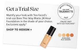Choose from 30 working promotions to save big when you shop at barnesfoundation.org. Sephora Canada Promo Code Free Too Faced Born This Way Matte Foundation Trial Size Sample W Purchase