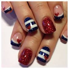 70 Heart Nail Designs Cuded Heart Nail Designs July Nails Heart Nails