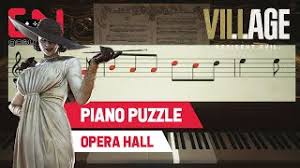 What is the sequence to the music box puzzle with the piano? Piano Puzzle Resident Evil 8 Village