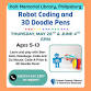 Learn robot coding and play with 3D Doodle Pens