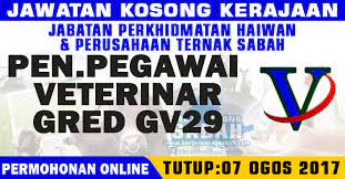 Jabatan perkhidmatan veterinar melalui jawatankuasa penasihat teknikal bahan biologik. Jawatan Kosong Jphpt Sabah Penolong Pegawai Veterinar Gred Gv29 Jawatan Kosong Terkini Negeri Sabah