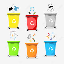 Kitar semula dapat membantu mengurangkan pencemaran yang disebabkan oleh sisa pepejal. Gambar Kartun Warna Bin Kombinasi Tong Sampah Gaya Kartun Kutipan Sampah Png Dan Vektor Untuk Muat Turun Percuma