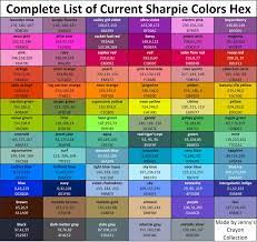 The lines won't be very dark, but it was definitely good enough for what we used it for (simple. Complete List Of Sharpie Marker Colors Fine And Ultra Fine Jenny S Crayon Collection