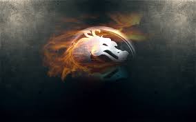 Hd wallpapers and background images Hd Wallpaper Mortal Kombat Logo Dragon Fire Background Reflection Backgrounds Wallpaper Flare