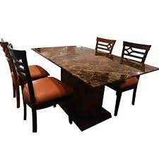 Enjoy free shipping on most stuff, even big stuff. Brown 4 Seater Marble Dining Table Size 51 X 32 Inch Rs 38000 Set Id 15208174048