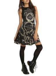Harry Potter Marauder S Map Dress Harry Potter Dress Map Dress Harry Potter Outfits
