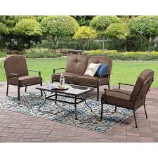 Indoor Outdoor Small Bistro Dining Patio Furniture 4 Piece Garden Set Classic Dea Metal Patio Furniture Outdoor Patio Furniture Sets Clearance Patio Furniture