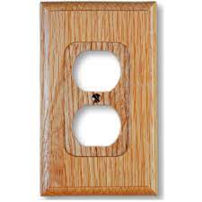 Charming wood mini blinds for window treatment. Unfinished Wood Amerelle Outlet Cover Paintable Stainable Wall Plates Home Garden Worldenergy Ae