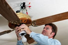 Align the arm post using the keyhole slots and then push them lightly in the outward direction so that they click and get locked in the right place. Ceiling Fan Installation Call Speedy Electric And Ac Now