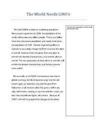 Gmo Worksheets Teaching Resources Teachers Pay Teachers