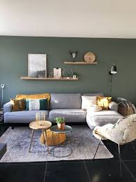 Scandinavian Living Room Green Wall Grey Couch Nordic Design Living Room Scandinavian Living Room Decor Apartment Living Room Color Schemes