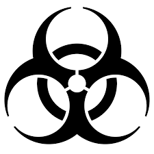 Remove or deface any labels or biohazard symbols that may be on the container. Biological Hazard Wikipedia
