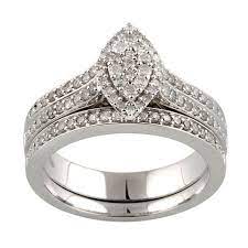 Pin By Walmart On I Do In 2021 Diamond Bridal Sets Silver Wedding Rings Wedding Rings
