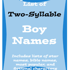 When you want a strong baby boy name or one that honors your favorite sport, team, or player you can look to famous athletes for inspiration. Popular Two Syllable Names For Baby Boys Wehavekids