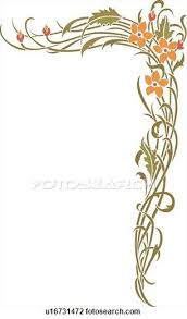 Flower Corner Design Ornament Flower Patterns Letter Art World Of Color