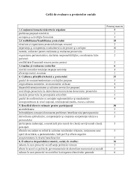 La nivel de proiect, indicatorii comuni de rezultat imediat se colectează automat, pe baza informațiilor consemnate în formularul de înregistrare individuală, secțiunea b. Doc Grila De Evaluare A Proiectelor Sociale Olea Melnic Academia Edu