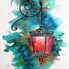 Draw & paint three beautiful landscapes in watercolor. 1