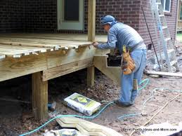 Use the stair calculator on decks.com to determine the number of stairs and the rise and run of each individual step. How To Build Steps How To Build A Porch Porch Steps