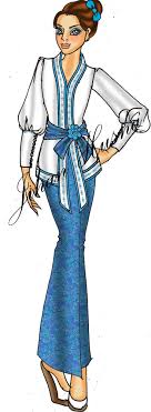 Kebaya is a traditional dress that is now widely used in formal events such as weddings, graduations or for photo. Istimewa 19 Sketsa Kebaya Kutu Baru