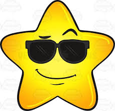 Cool Gold Star Wearing Sunglasses Emoji Star Emoji Cartoon Flowers Emoji