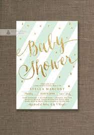 Best Baby Shower Invitations Modern Mint Green Ideas Green Baby Shower Gold Baby Shower Invitations Baby Shower Invitations