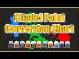 Citadel Paint Conversion Chart