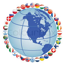 We carry flags from a range of countries throughout the world, allowing you to display your heritage at your home. Flag Icons Around Globe Vector Stock Vector Colourbox