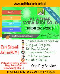 Sma pangudi luhur santo yosef 2.1 km. Pengumuman Tes Ppdb 2019 2020 Unit Sd Gelombang Dini Al Azhar Syifa Budi Solo