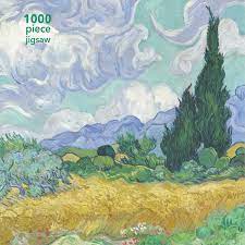 Famous van gogh works featured in this puzzle include starry night, sunflowers, and bedroom at arles. Adult Jigsaw Puzzle Vincent Van Gogh Wheatfield With Cypress Book Summary Video Official Publisher Page Simon Schuster