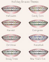 Holiday Braces Color Ideas Braces Colors Teeth Braces