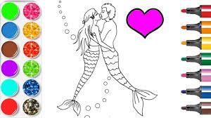 dessiner et colorier des sirenes coloriage dessins planete youtube de goya