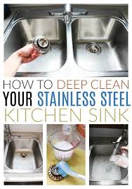 clean stainless steel sink