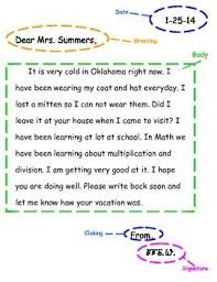Elements Of A Friendly Letter Free Friendly Letter Friendly Letter Writing Elementary Writing