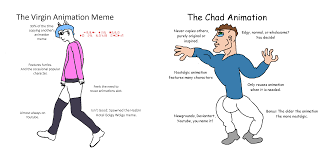 The Virgin Animation Meme Vs The Chad Animation Virginvschad