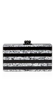 Black And Silver Clutch Purse The Final Flourish Resort 2016 Striped Jeans Silver Handbag Parker Black