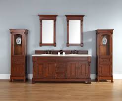 Uni kraft vanity cabinets are made of maple wood and installed with soft closing doors and full extension undermount drawer glides. Best Deal James Martin 72 Brookfield Double Bathroom Vanity Solid Wood Warm Cherry 147 114 5781