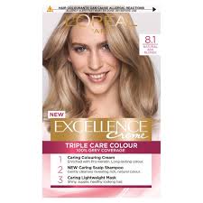 If your hair is dyed level 5 light brown, then you'll need a 5.2 dye. L Oreal Paris Excellence Creme Ash Blonde 8 1 Permanent Hair Dye Morrisons