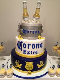 Cerveza Bizcocho De Cumpleaños Para Hombre Corona Pastel De Cerveza Ideas Fiestas Tematicas De Cerveza Torta De Cerveza