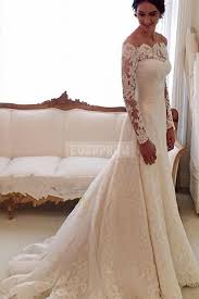 For fans of wedding gowns in fuller silhouettes, please check out top 100 wedding dresses part 1: Scalloped Lace Chapel Train Trumpet Long Sleeves Wedding Dress Long Sleeve Bridal Gown Elegant Bridal Dress Long Sleeve Wedding Dress Lace Mermaid