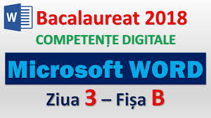 Competențe digitale pentru angajare în economia modernă. Word Competente Digitale 2018 Ziua 3 Youtube