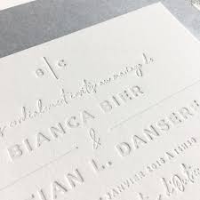 Letterpress Wedding Invitation Letterpress Minimalist White Gray Blin Letterpress Invitations Letterpress Wedding Invitations Fun Wedding Invitations