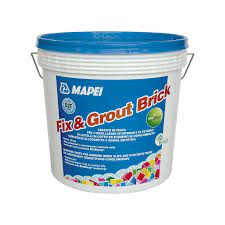 When set, the hardened grout paste is mold and mildew resistant. Adhesive Paste Fix Grout Brick Mapei Gb